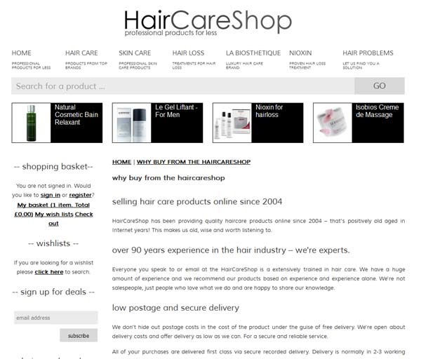 HairCareShop