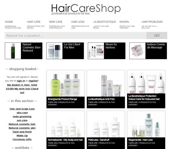 HairCareShop